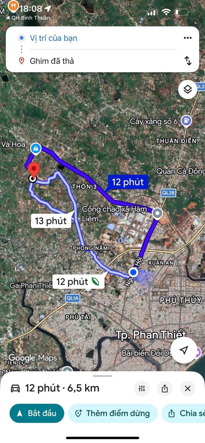 Đất Mặt Tiền Đại Nẫm Phan Thiết 661m² - Sẵn Sàng Xây Biệt Thự, Kho Bãi