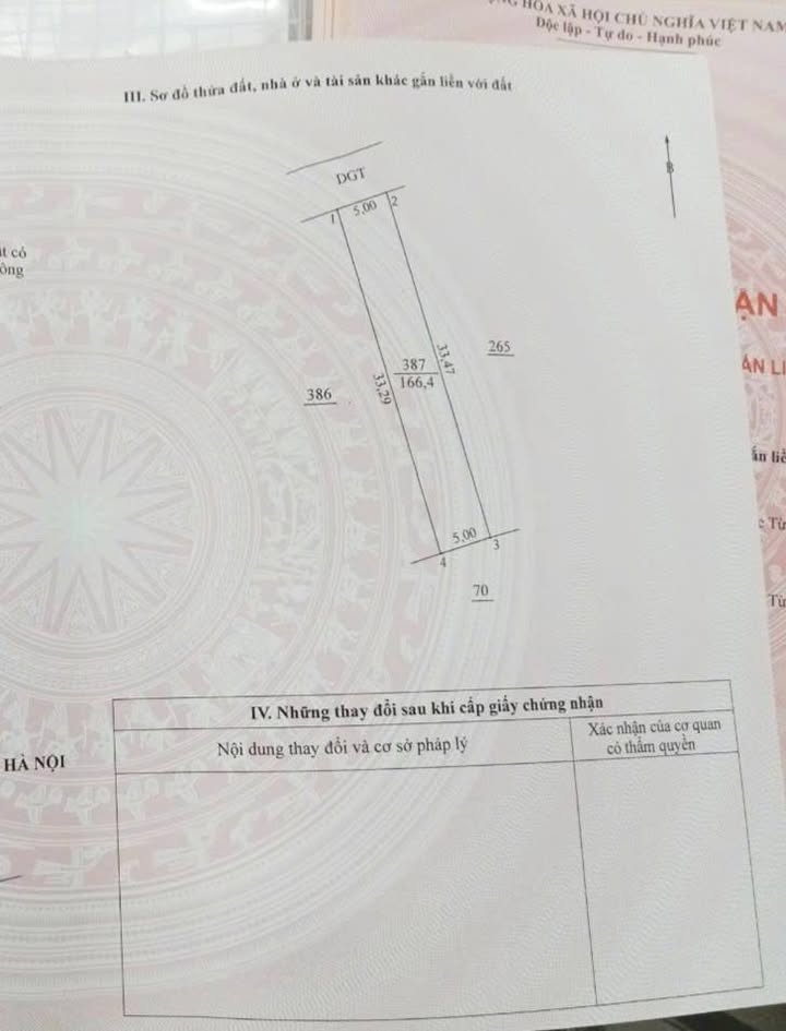 Đất nền 166m² Đan Phượng, Hà Nội - Đường to ô tô, tiềm năng vàng!