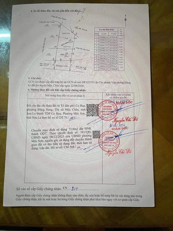 Bán Đất Nền TDP Cọ Bua, Mộc Châu - 296m² Full Thổ Cư, Ô Tô Tránh