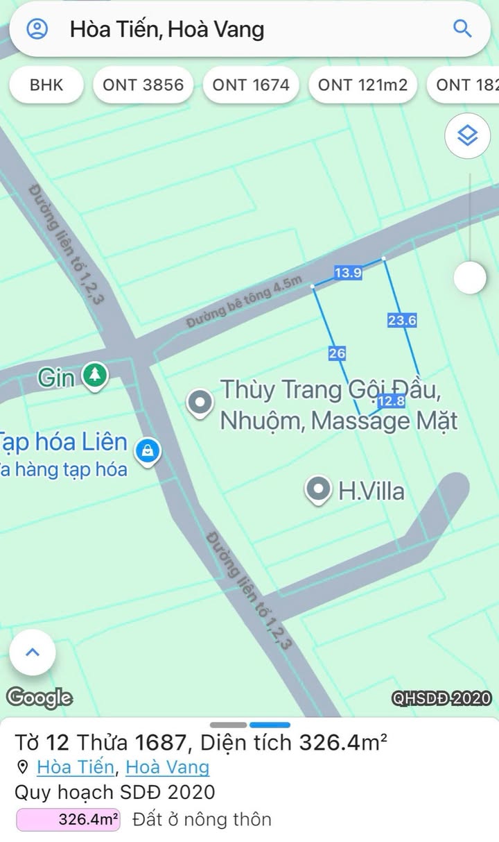 Đất Vườn 320m² Sổ Đỏ Trung Tâm Hòa Tiến, Đà Nẵng - Giá Tốt Đầu Tư