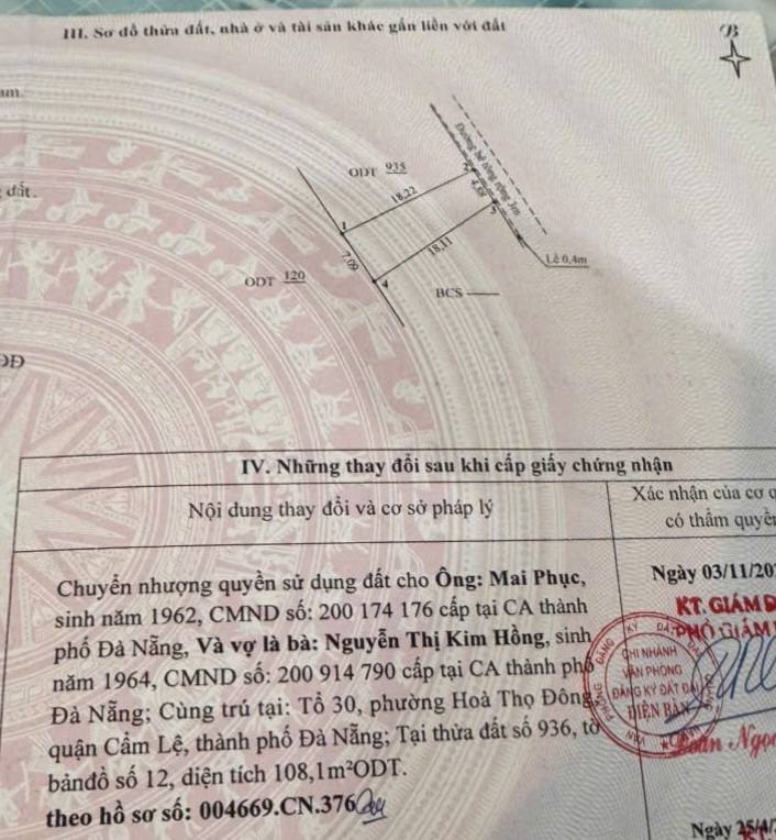 Đất nền Tân Khai Điện Bàn 108m² giá 1.7 tỷ - Sổ đỏ chính chủ