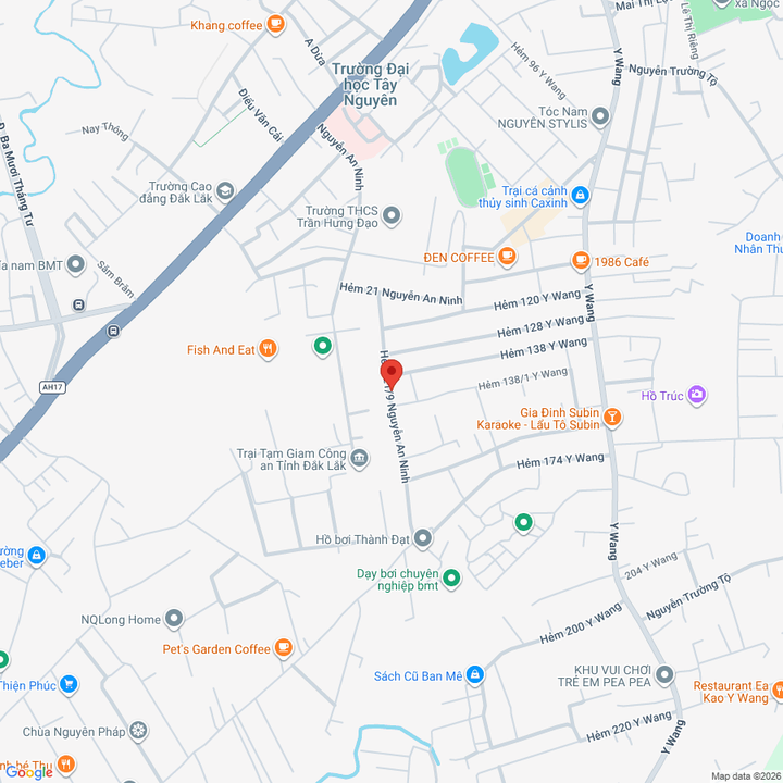 Đất nền mặt tiền Nguyễn An Ninh, Buôn Ma Thuột - 175m² - 3.15 tỷ