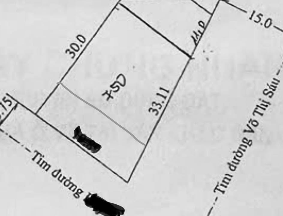 Bán đất Chư Sê 130m² - 2 mặt tiền Võ Thị Sáu - Sổ đỏ chính chủ