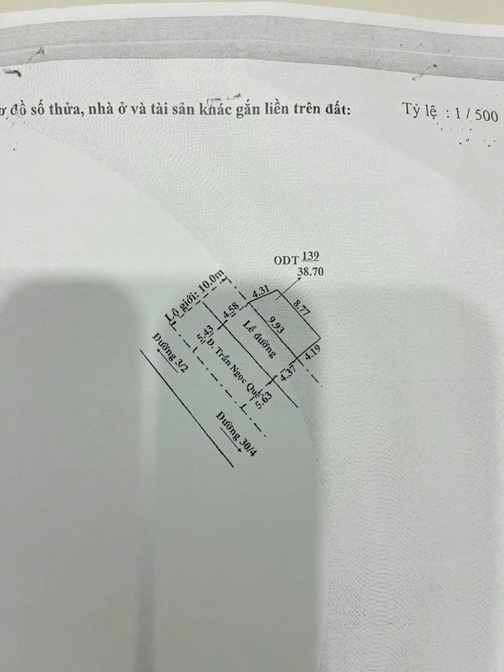 Nhà Mặt Tiền Trần Ngọc Quế, Ninh Kiều 38.7m² - Đầu Tư Sinh Lời Vượt Trội!