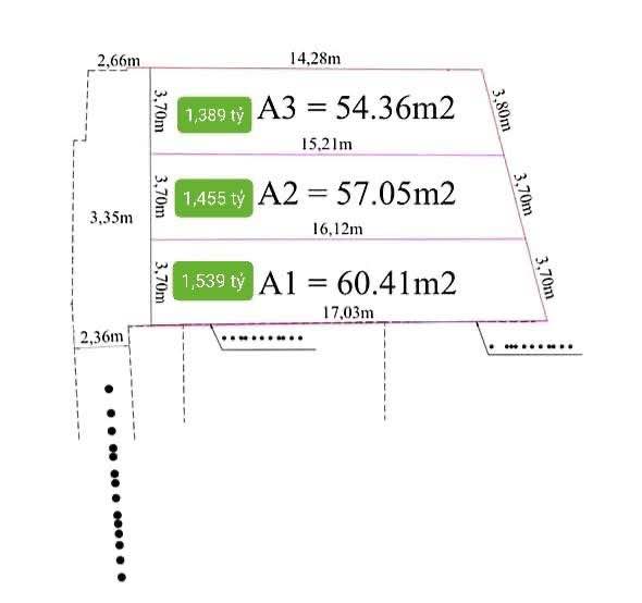 Đất nền Dương Kinh 54m² từ 1.3 tỷ - Giá F0 CĐT
