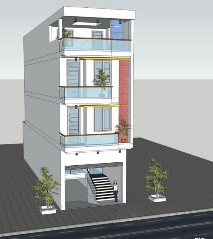 Nhà 4 tầng mặt tiền đường Đài Truyền Hình, Trà Vinh - 8.7 tỷ