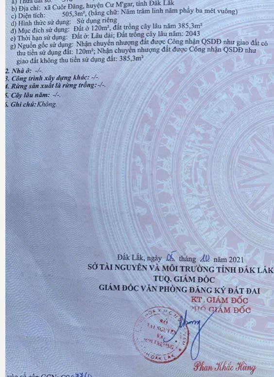 Đất nền Krông Bông 500m² - Sổ đỏ tách 2 lô, cách QL 500m