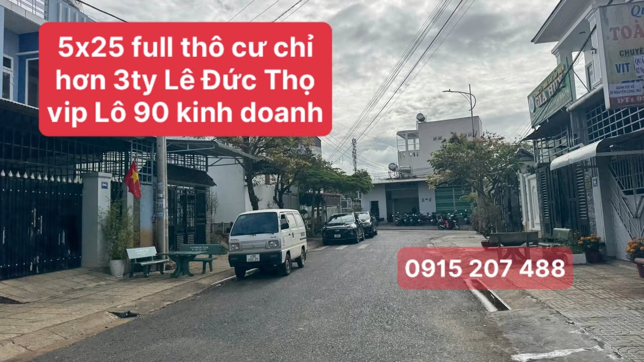 Đất nền Lê Đức Thọ, Đà Lạt 125m² - Sổ đỏ chính chủ, đường ô tô!