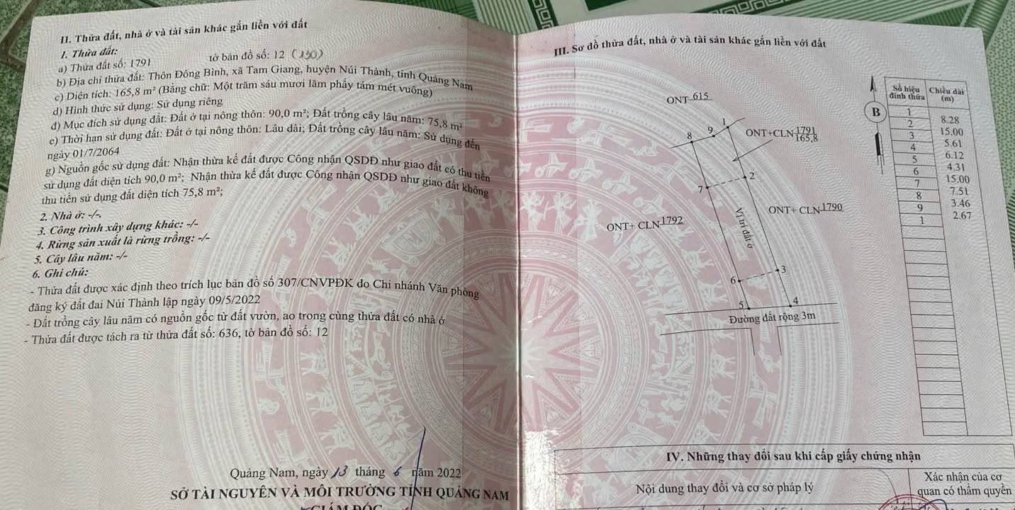 Đất nền Tam Giang Núi Thành 168m² giá 495 triệu - Sổ hồng sẵn!