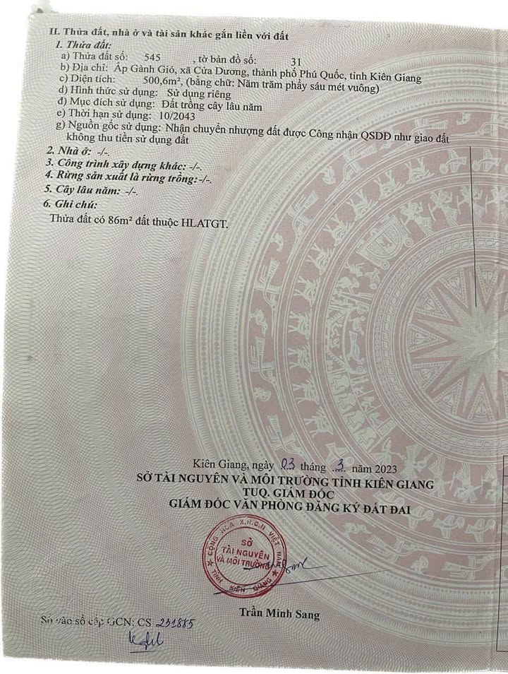 Đất Nền Mặt Tiền Dương Đông - Cửa Cạn, Phú Quốc 500m² - Sổ Đỏ Sẵn Sàng