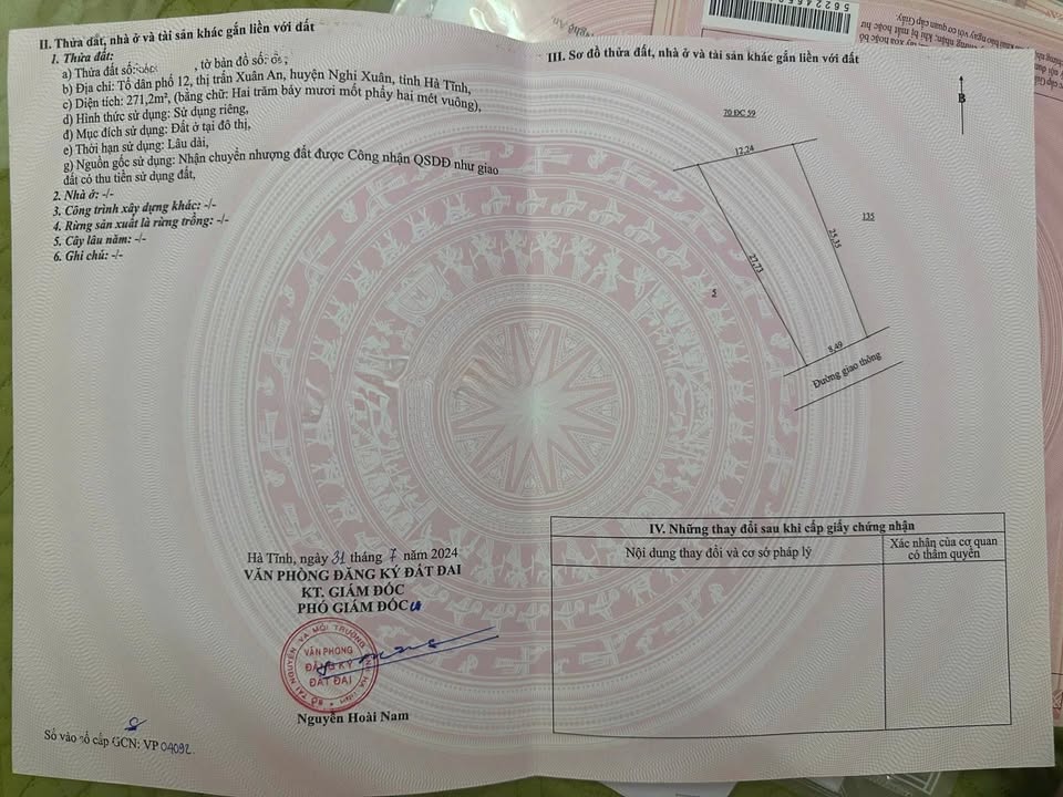 Bán Gấp Liền Kề Xuân An 522.5m² - Đường Ô Tô Tránh Nhau, Full Thổ Cư