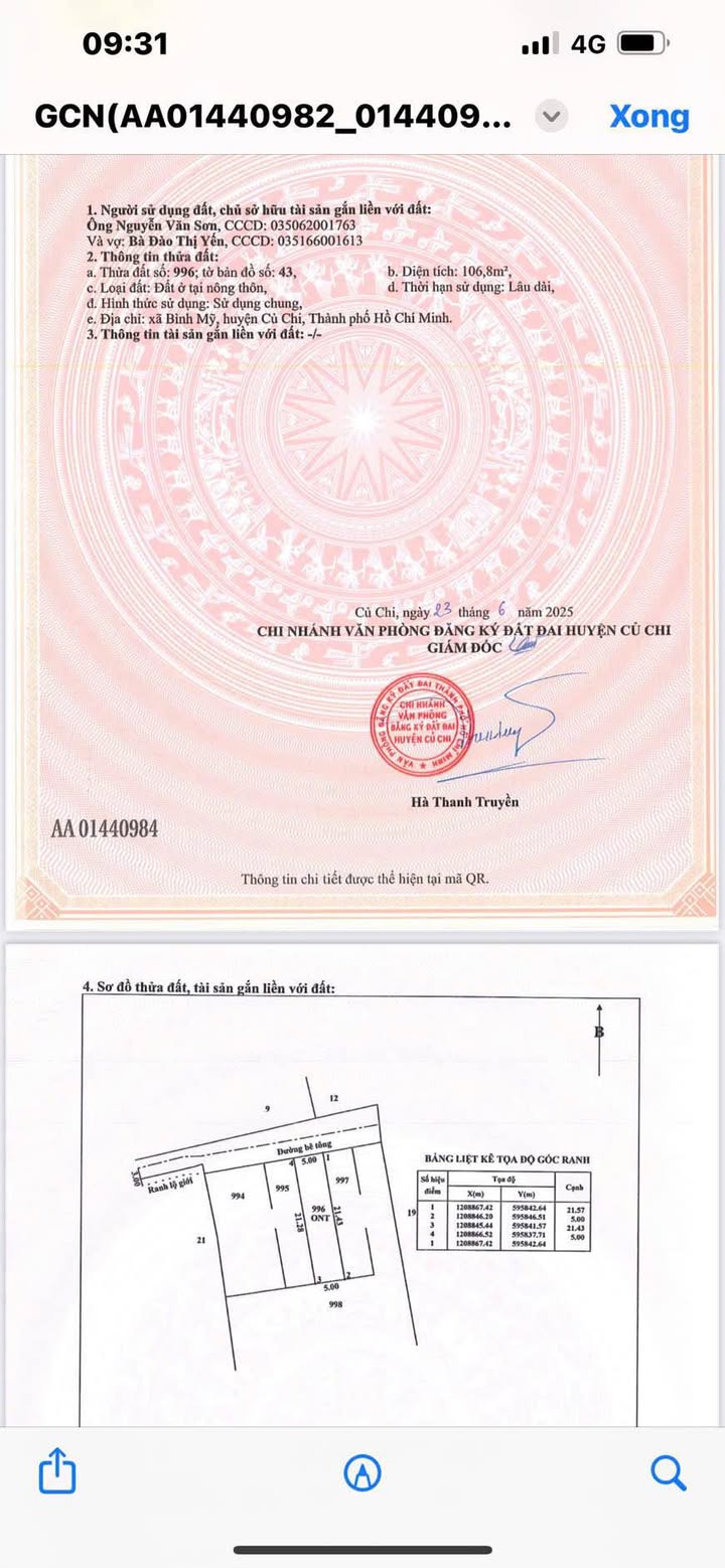 Đất nền Bình Mỹ Củ Chi 100m² - Xây dựng tự do!