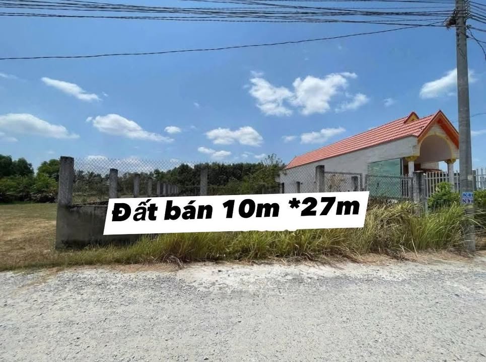 Đất nền Bến Lức 270m² giá 3.1 tỷ - Đất thổ cư 100%!