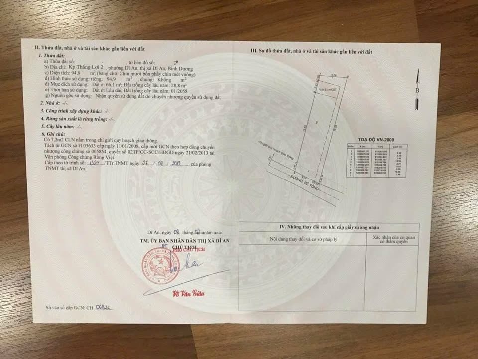 Nhà trọ Dĩ An 95m² - Cơ hội Đầu tư sinh lời vượt trội!