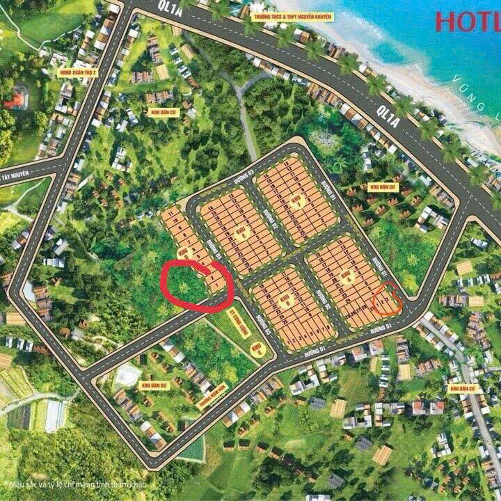 Đất nền Sông Cầu 124m² - Sổ đỏ chính chủ, lô góc 2 mặt tiền!