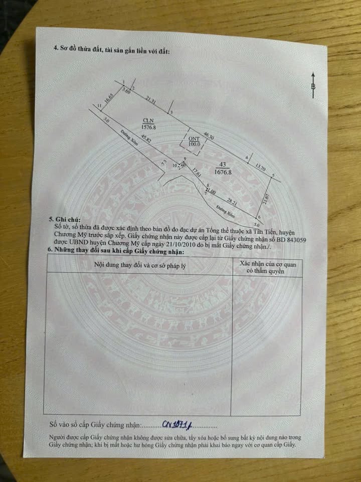 Đất phân lô mặt tiền 90m tại Tân Tiến, Chương Mỹ - Đầu tư sinh lời 1.600m²