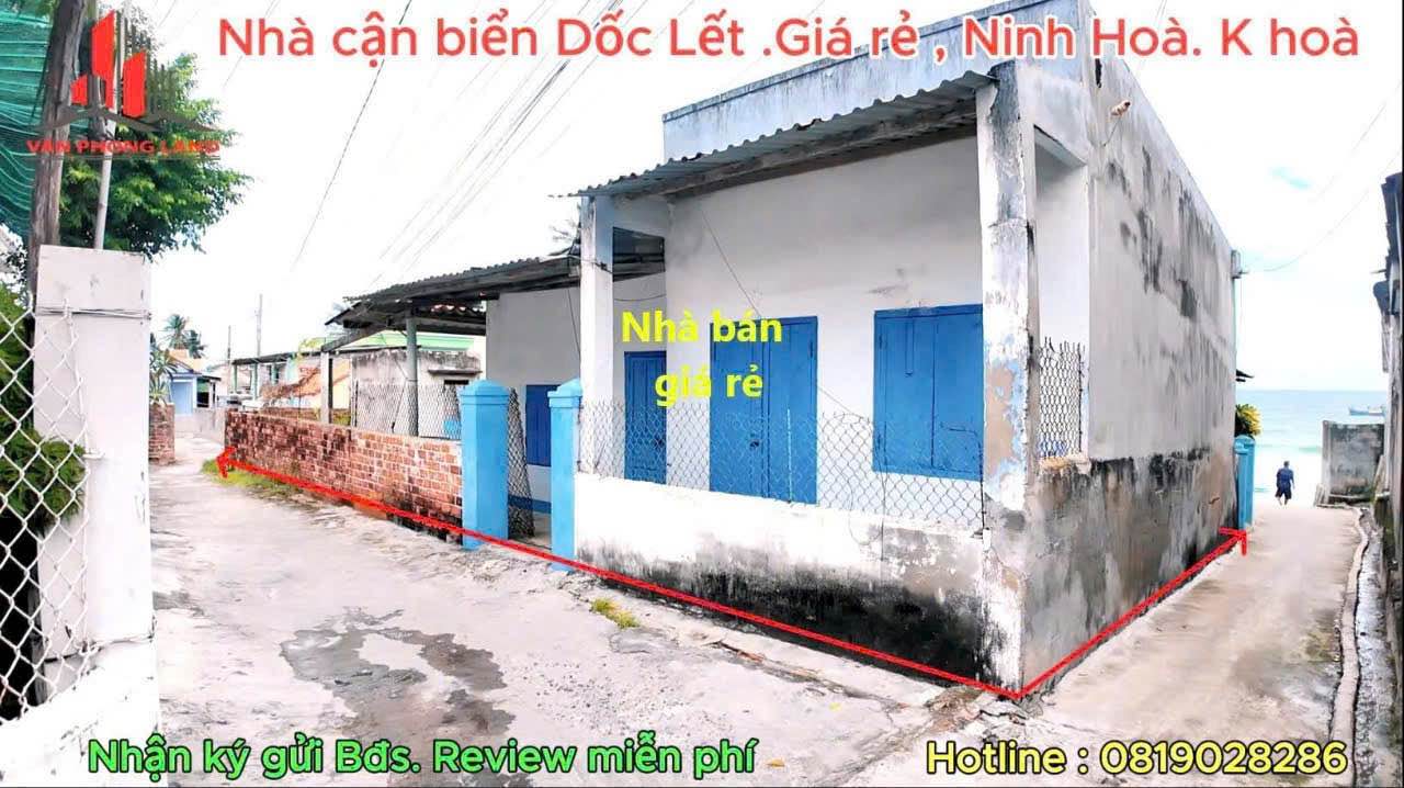 Nhà Biển Dốc Lết Ninh Hòa 150m² - Sổ đỏ sẵn, cách biển 1 bước chân!