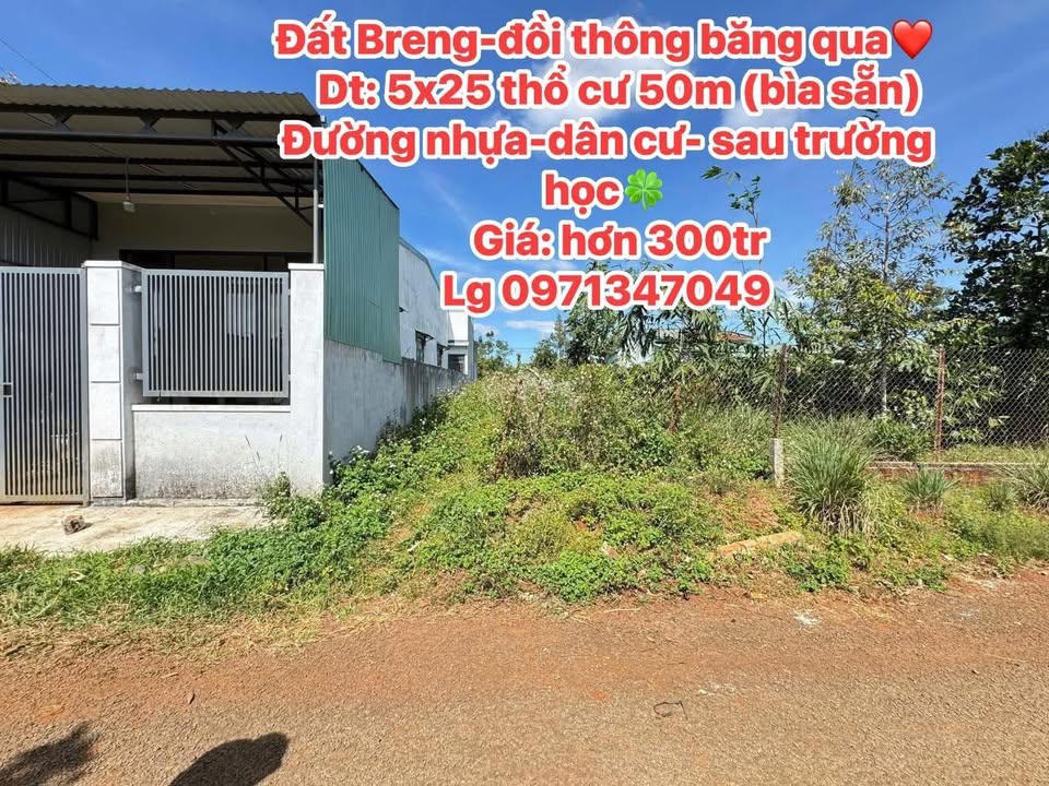 Đất nền Pleiku 125m² giá hơn 300 triệu - Sổ đỏ chính chủ