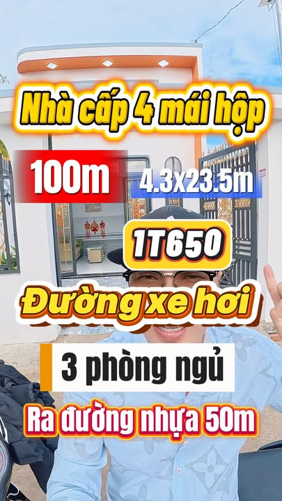 Nhà cấp 4 Mỹ Lộc 100m² SHR - 1.65 Tỷ, 3PN, Sân Xe Hơi