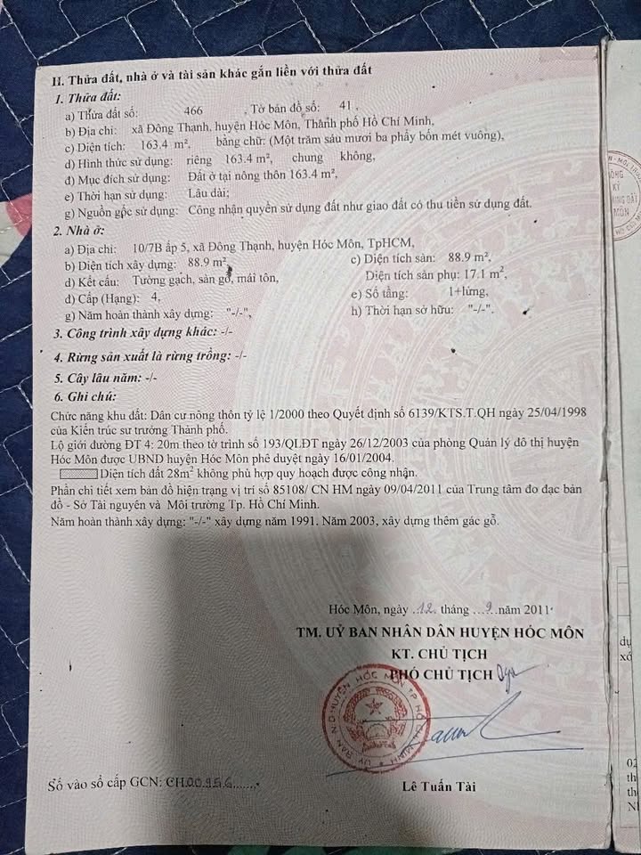 Nhà mặt tiền Hóc Môn 168m² - Mặt tiền kinh doanh đắc địa!