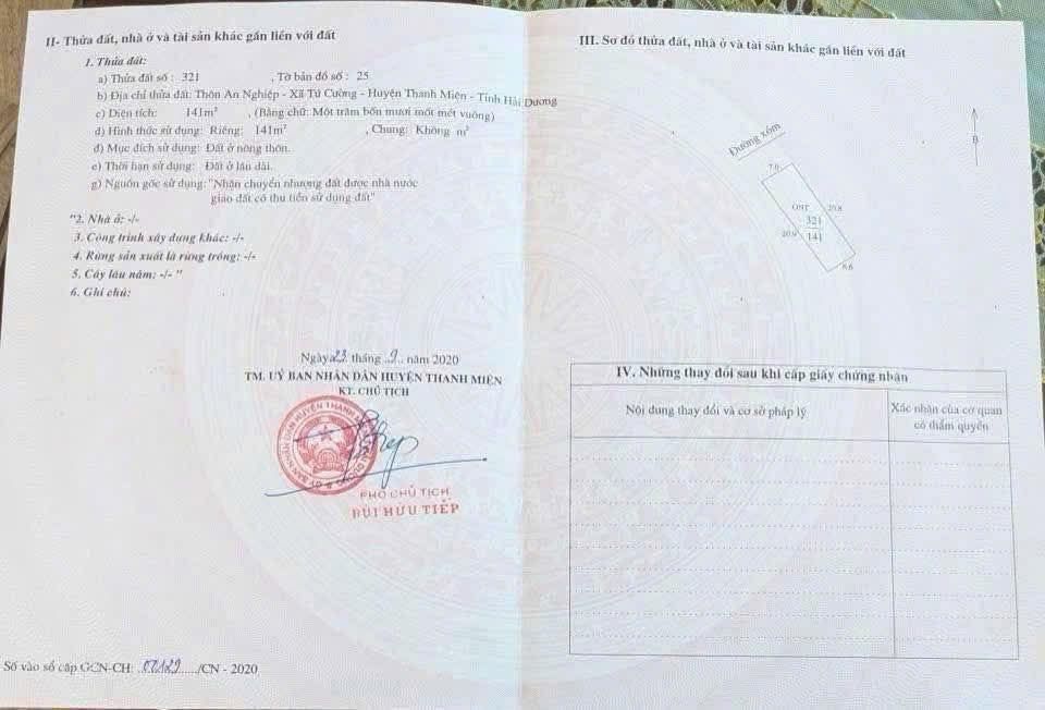 Đất Nền Thanh Miện, Hải Dương 141m² - Sổ Đỏ Chính Chủ, Giá Tốt