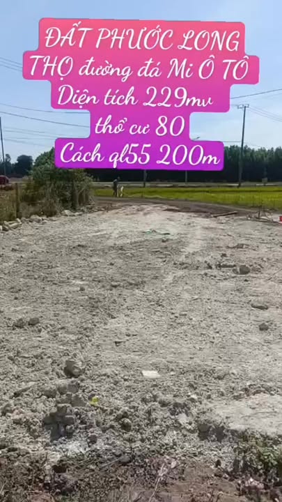 Đất nền Phước Long Thọ 229m² chỉ 700 triệu - Sổ đỏ chính chủ