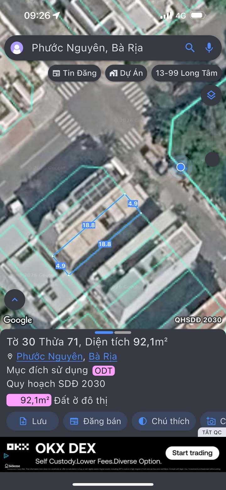 Nhà Mặt Tiền Nguyễn Mạnh Tường, BR - 92m², 3 Tầng, Giá 5 Tỷ TL