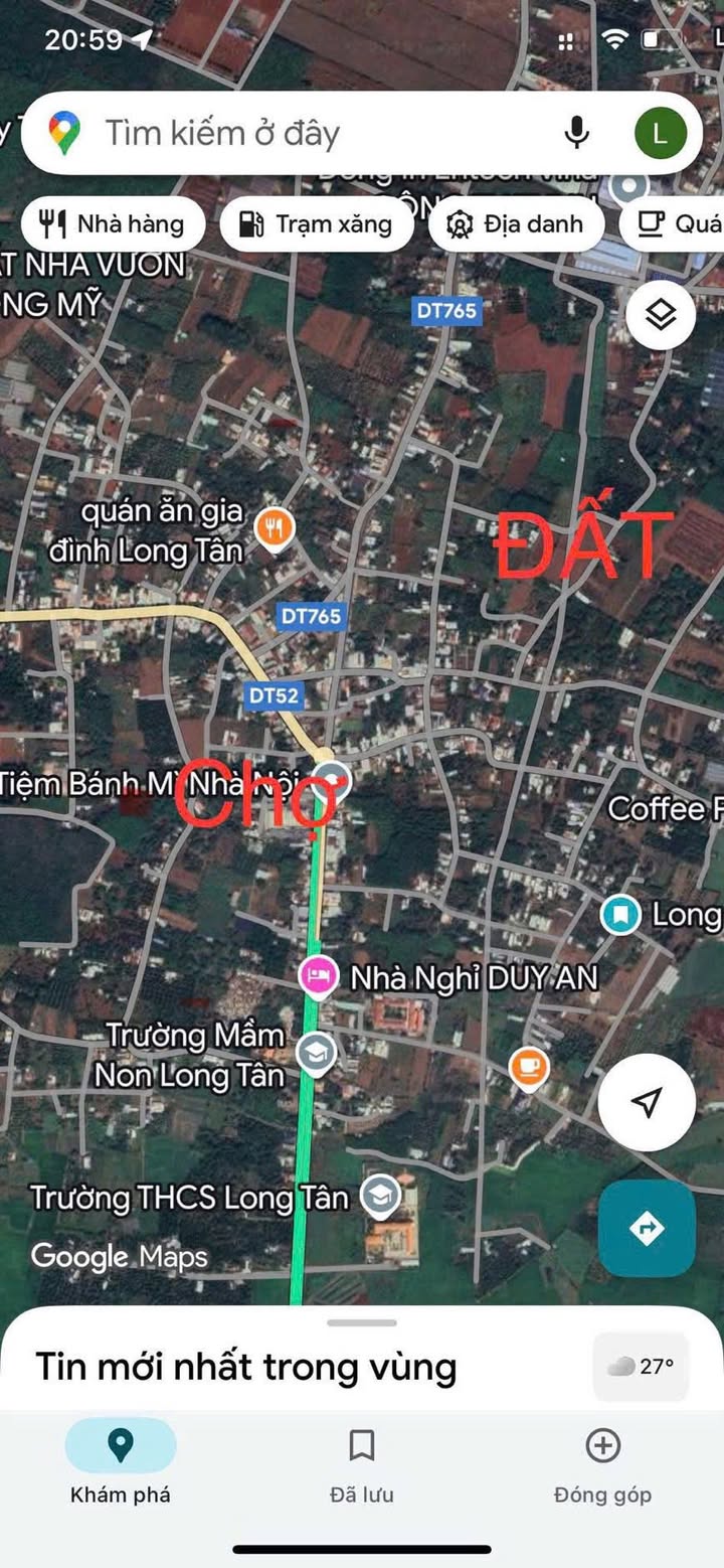 Đất nền Long Tâm Bà Rịa 200m² - Sổ đỏ chính chủ, tiềm năng đầu tư!