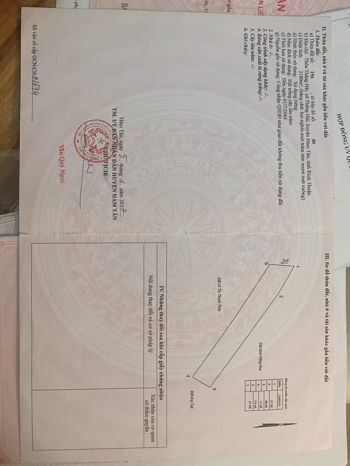 Đất nền Hàm Tân, Bình Thuận 14000m² - Sổ đỏ chính chủ