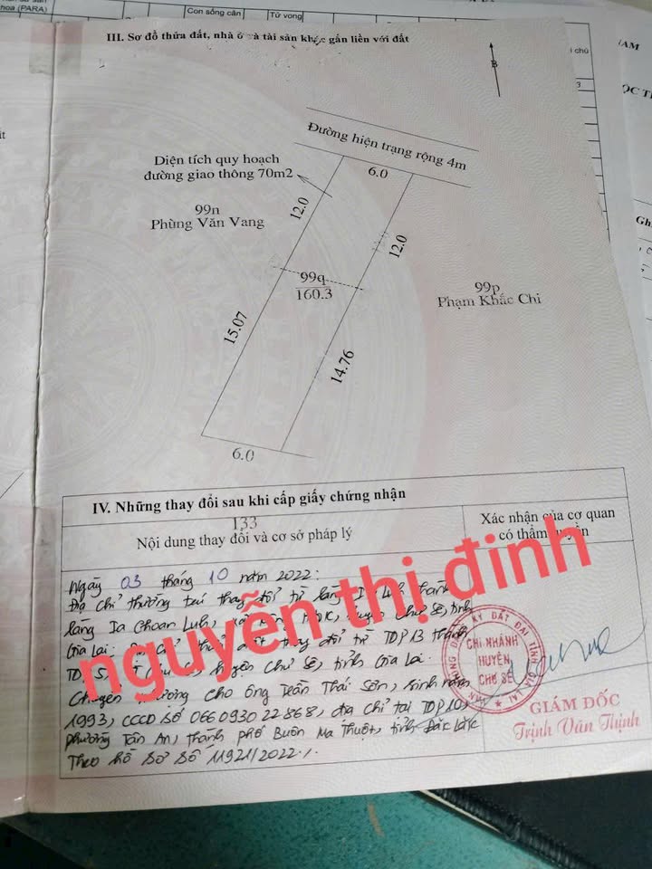 Đất nền Chư Sê Gia Lai 168m² giá 1 tỷ - Pháp lý rõ ràng!