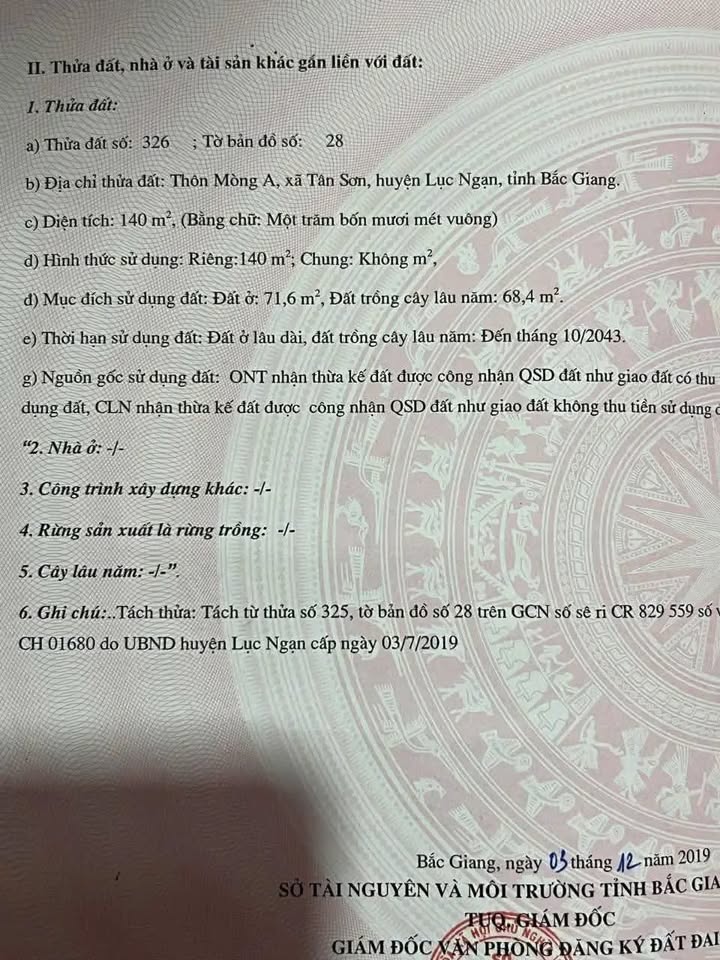 Đất nền Lục Ngạn 72m² - Tặng nhà cấp 4, Sổ đỏ chính chủ!