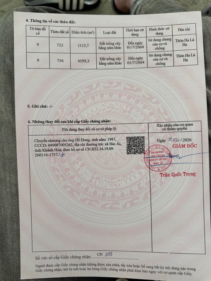 Đất nền Bác Ái, Ninh Thuận 8700m² - Sổ đỏ chính chủ