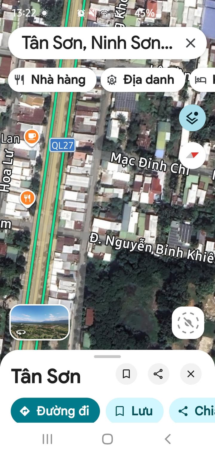 Đất nền Quốc lộ 27 Ninh Sơn 210m² - Đường to ô tô!