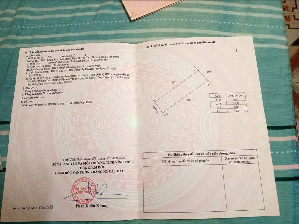 Đất nền Hướng Đạo 100m² - Vĩnh Phúc, tiềm năng tăng giá!