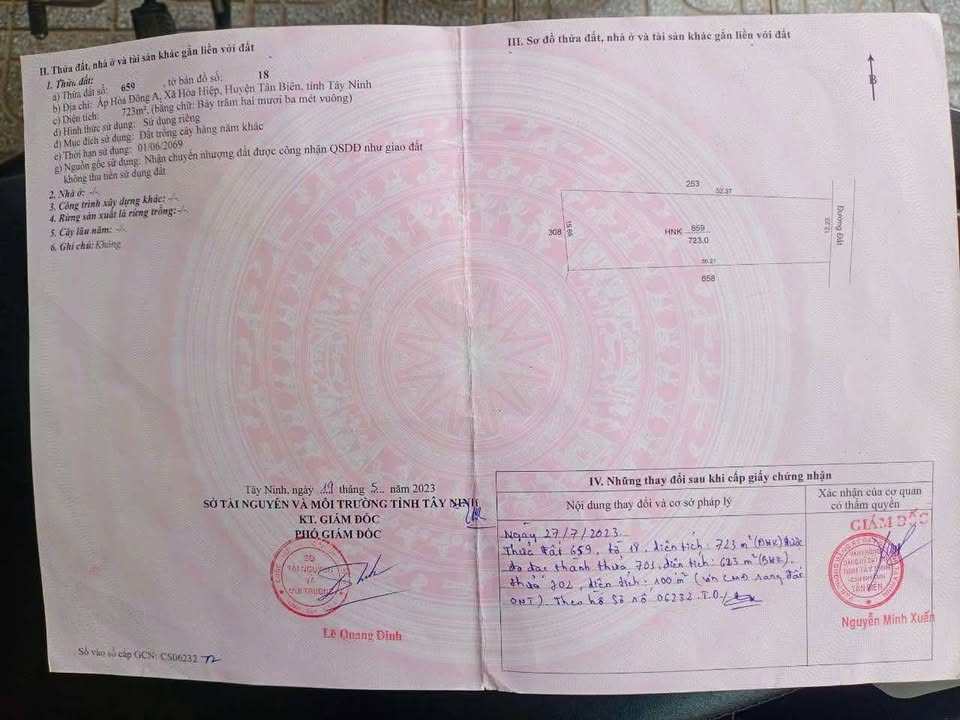 Nhà đất Hoà Hiệp, Tân Biên 624m² - Giá tốt hiếm có chỉ 380 triệu!