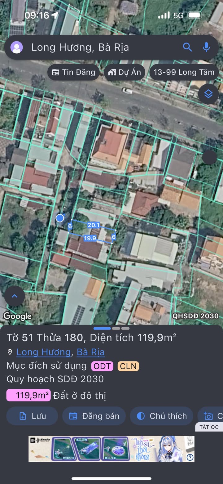 Đất nền Thành phố Bà Rịa 150m² - Sổ đỏ chính chủ, tiềm năng tăng giá!