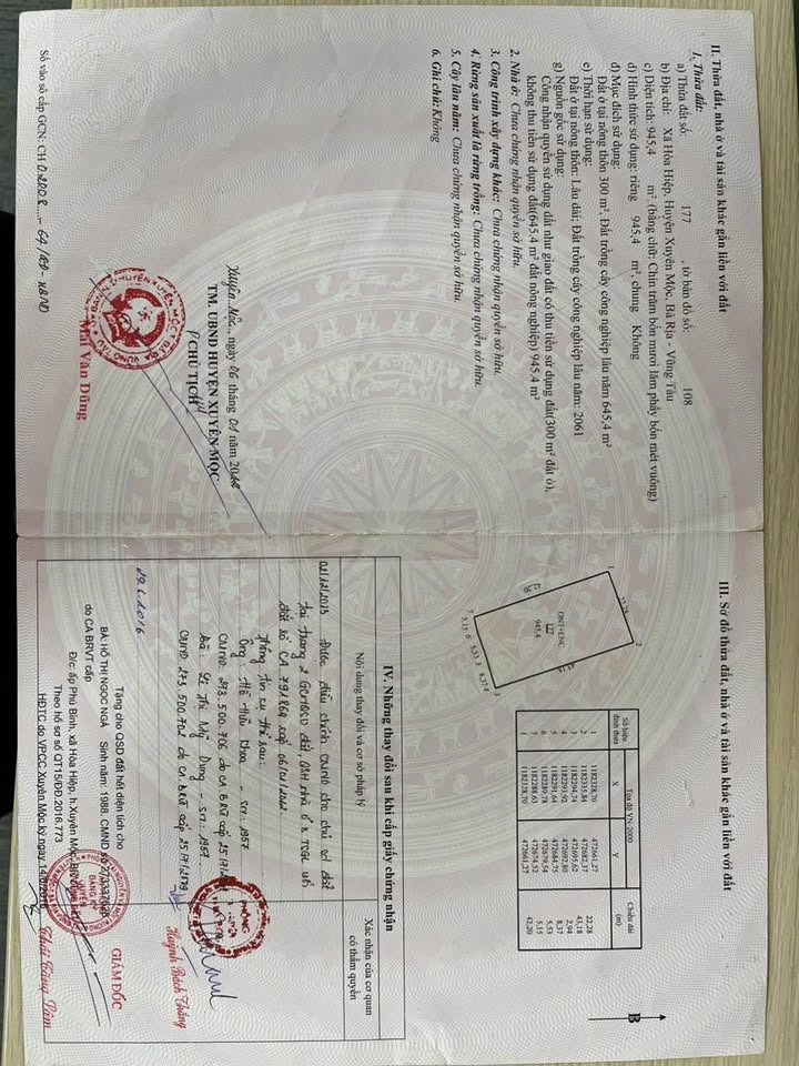 Bán Đất Mặt Tiền Đường Số 2 Củ Chi 945m² Giá 4.6 Tỷ - Sẵn Thổ Cư