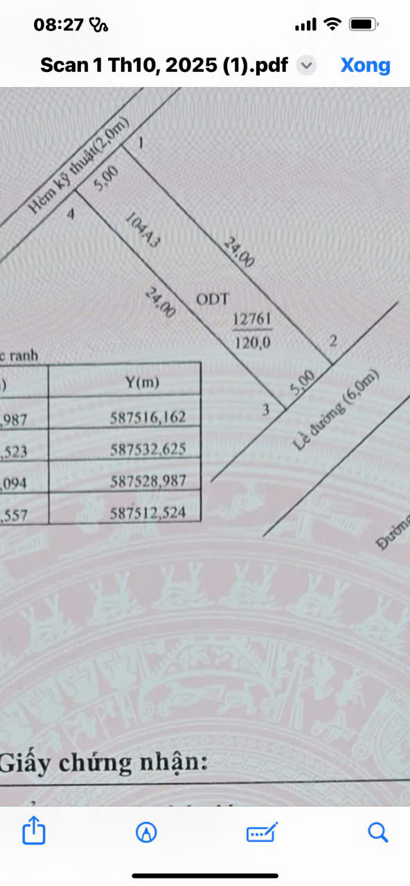 Đất nền Cái Răng 120m² - Sổ đỏ chính chủ, 2.95 tỷ