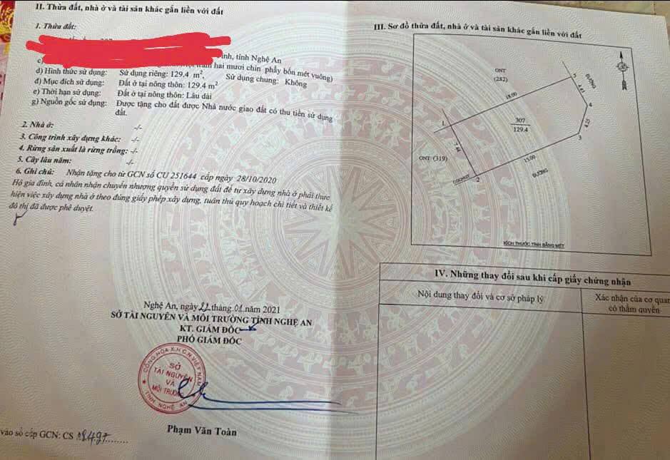 Đất nền Vĩnh Hưng Hoàng Mai 126m² 3 tỷ - Sổ đỏ