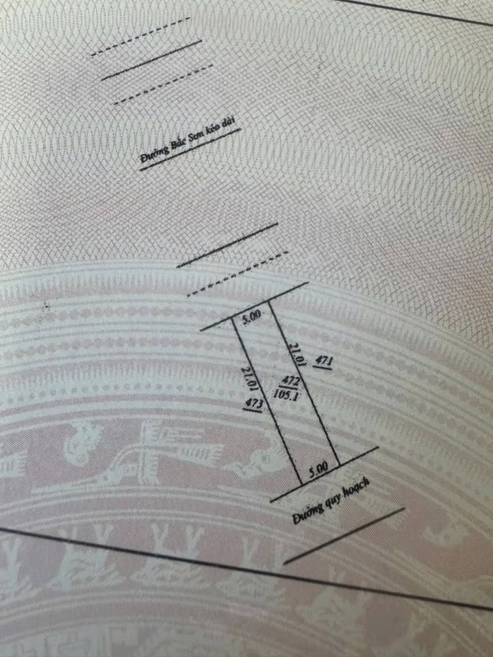 Đất nền 105m² Bắc Sơn, Thái Nguyên - Giá 7 tỷ, tiềm năng lớn!