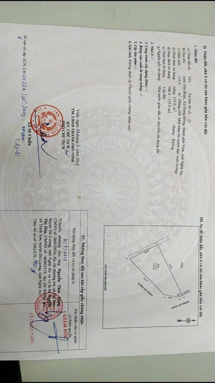 Đất Lô Góc 135m² Bùi Dương Lịch, TP Vinh - Sẵn Sàng Xây Dựng