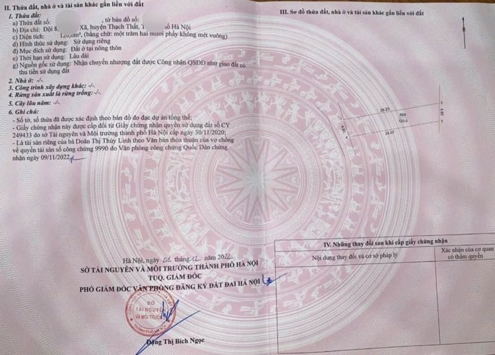 Đất nền Tân Xã Chương Mỹ 120m² – Sổ đỏ chính chủ, Tiềm năng tăng giá!