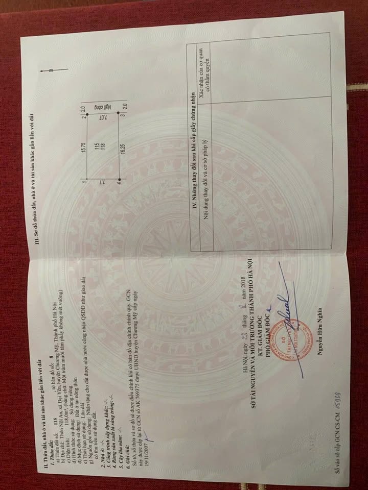 Đất nền Chương Mỹ 118m² giá 3.2 tỷ - Sổ đỏ chính chủ