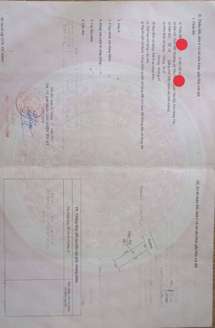 Đất nền Yên Mỹ Hưng Yên 76m² Sổ đỏ chính chủ - Ô tô 30 chỗ thông