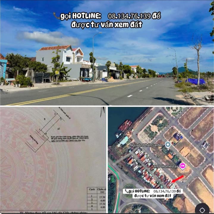 Đất nền Nam Hùng Vương Tuy Hòa 100m² - Sổ đỏ chính chủ, 2 mặt tiền!