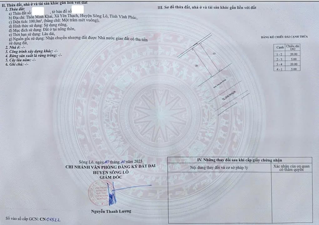 Đất nền Sông Lô, Việt Trì 100m² - Tiềm năng tăng giá!