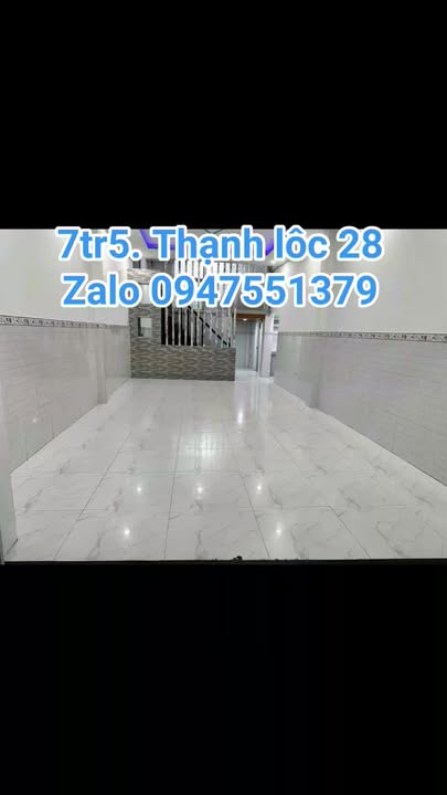 Nhà Thạnh Lộc 28 Q12 67m² giá 7.5 triệu - Ô tô vào tận nhà!