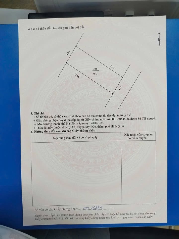 Đất nền Xuy Xá, Mỹ Đức 48m² - Đường to ô tô, giao thông tiện lợi