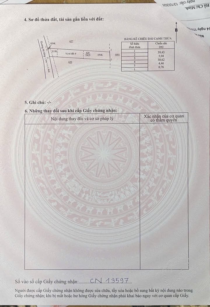 Đất nền Tam Phước, Long Điền 200m² - Sẵn 80m² thổ cư!