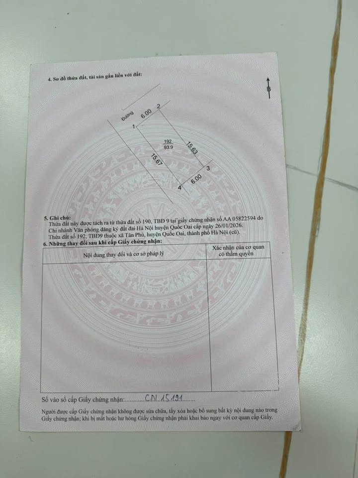 Đất Xã Tân Lập, Đan Phượng 93.9m² - Lô Góc Sổ Đỏ, Ô Tô Đỗ Cửa